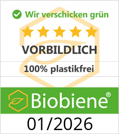 Siegel 100% Plastikfrei für NECTARBAR durch BioBiene